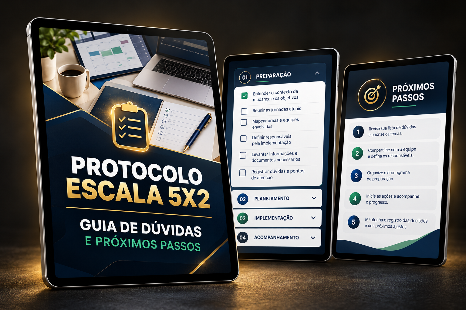 Identidade visual do Guia de Dúvidas e Próximos Passos