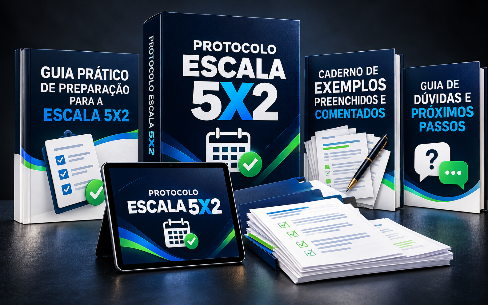 Conjunto de materiais escritos e editáveis do Protocolo Escala 5x2